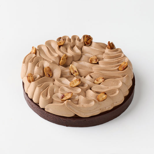 La tarte cacahuète choco 花⽣巧克⼒塔