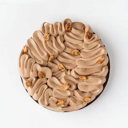 La tarte cacahuète choco 花⽣巧克⼒塔